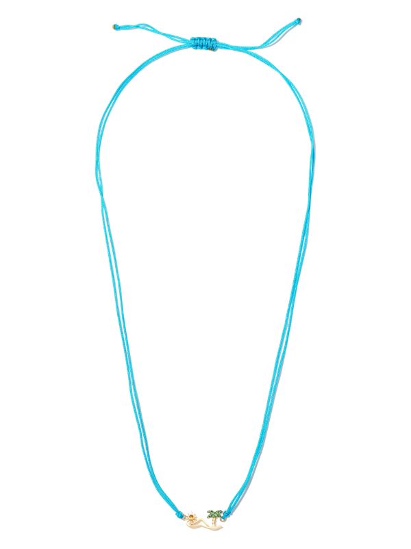 Browns Yvonne Léon 9K Yellow Gold Island Diamond Choker Necklace | Browns Fine Necklaces