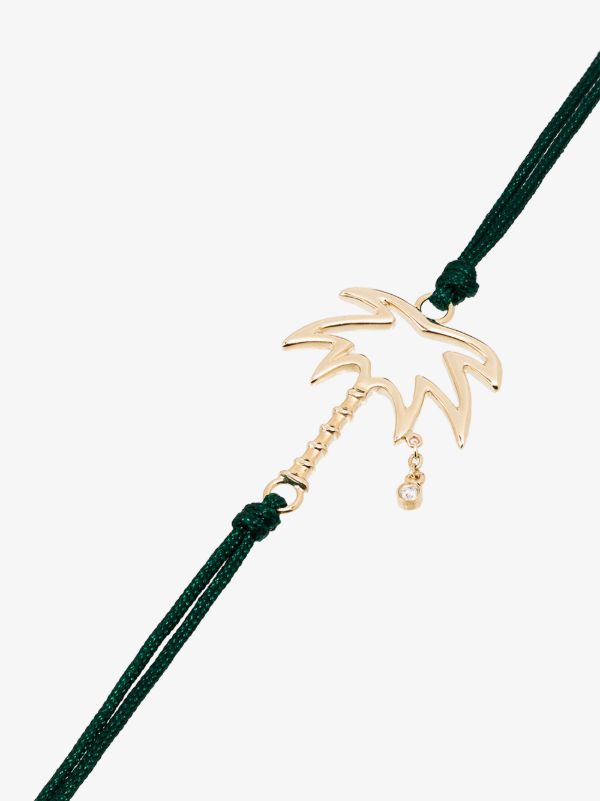 Browns Yvonne Léon 9K Yellow Gold Palm Tree Diamond Bracelet | Browns Fine Bracelets
