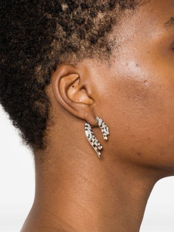 Browns Yvonne Léon 9kt Yellow Gold Puce Dessous Felin Stud Earrings | Browns Earrings