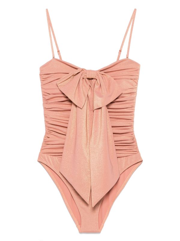 browns ZIMMERMANN Acacia Drape Bow swimsuit | Browns One-Pieces