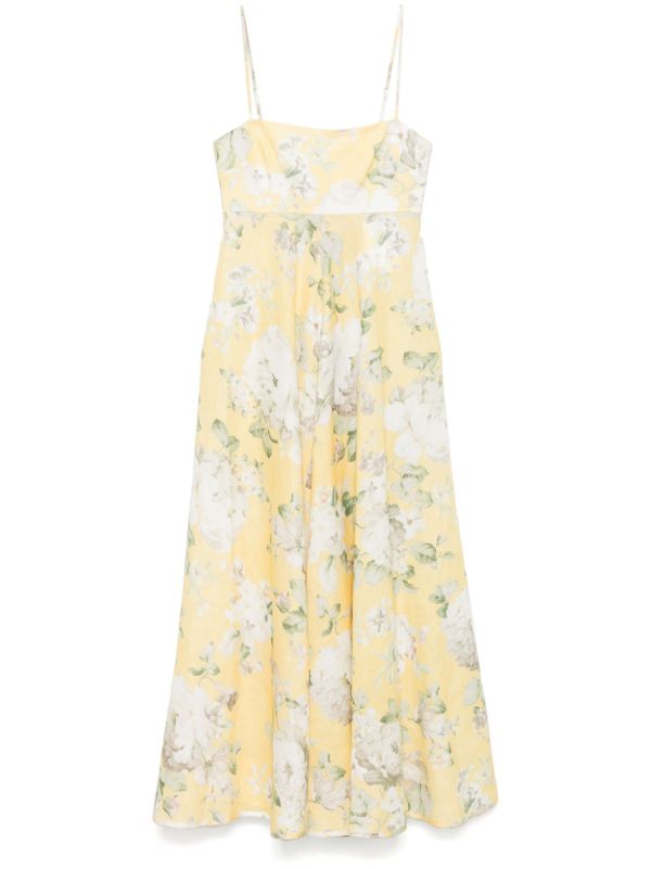 browns ZIMMERMANN Acacia Midi Dress | Browns Cocktail & Party Dresses