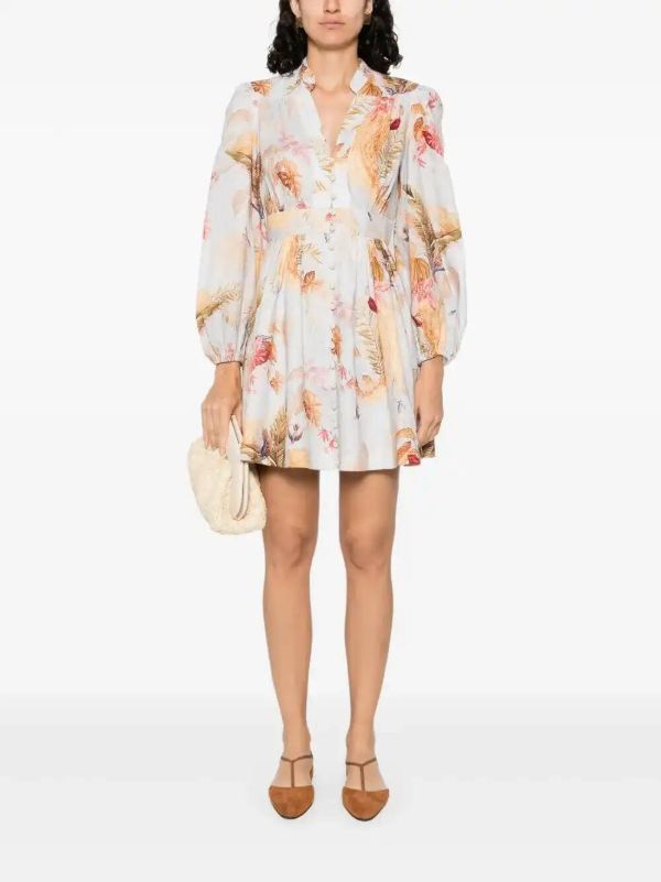 Browns ZIMMERMANN Ascension Mini Dress | Browns Day Dresses