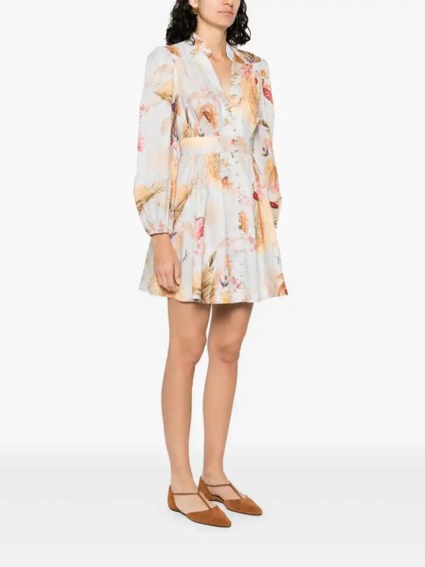 Browns ZIMMERMANN Ascension Mini Dress | Browns Day Dresses