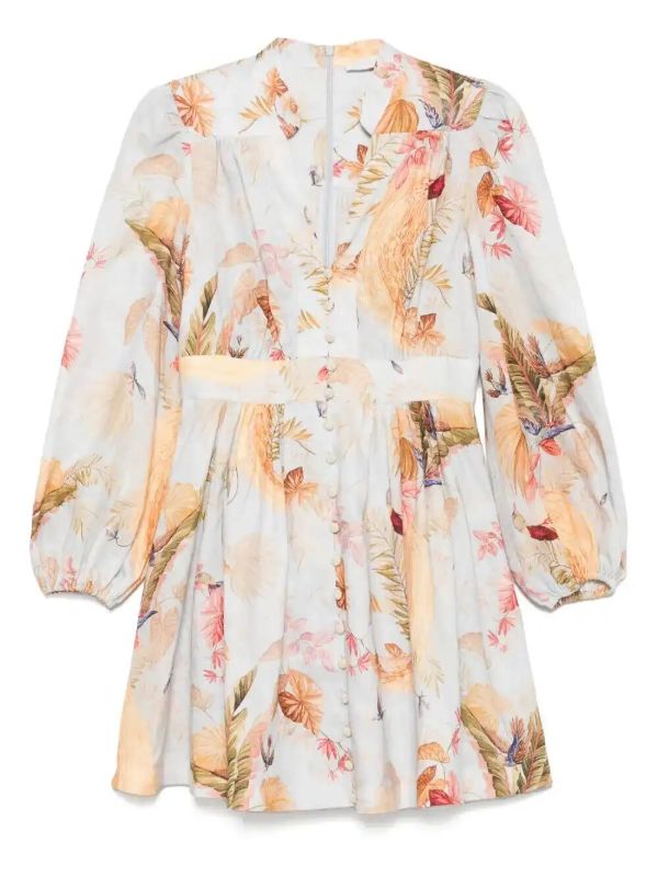 browns ZIMMERMANN Ascension mini dress | Browns Day Dresses