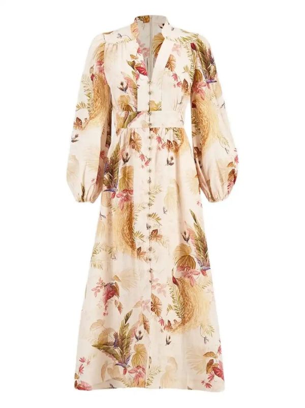 browns ZIMMERMANN Ascension Plunge maxi dress | Browns Day Dresses