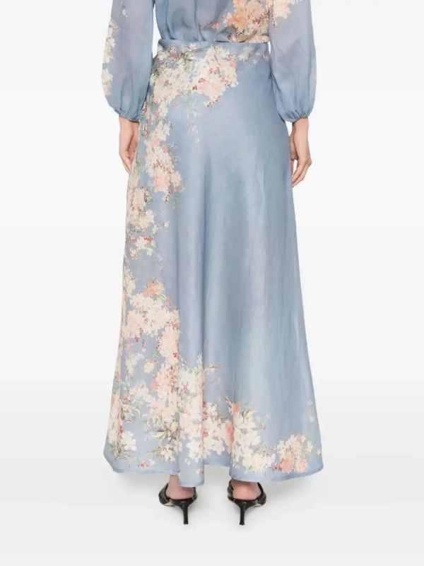 Browns ZIMMERMANN Cascadian Bias Maxi Skirt | Browns A-Line Skirts