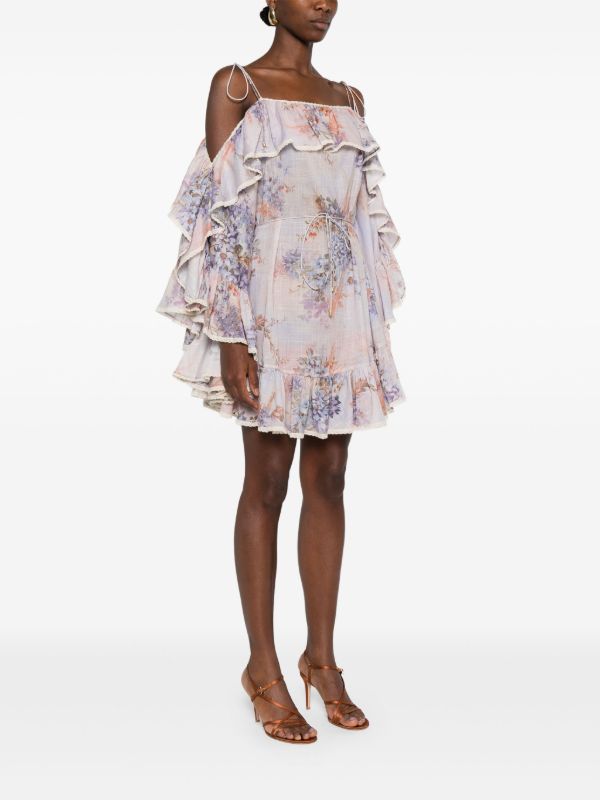 Browns ZIMMERMANN Cascadian Mini Dress | Browns Cocktail & Party Dresses