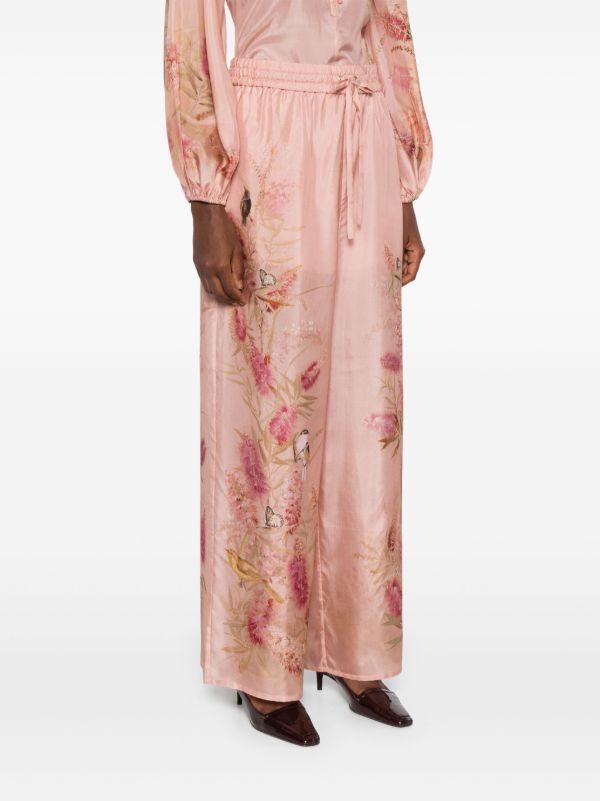 Browns ZIMMERMANN Cascadian Trousers | Browns Wide-Leg Pants