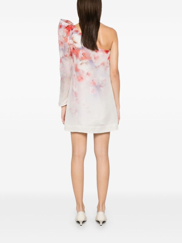 Browns ZIMMERMANN Crush Asymmetrical Mini Dress | Browns Day Dresses