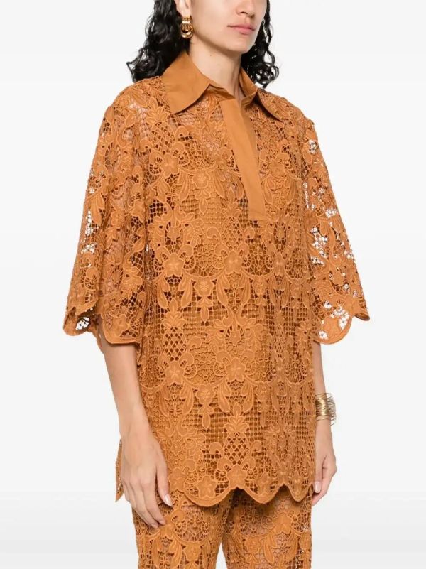 Browns ZIMMERMANN Embroidered Blouse | Browns Blouses