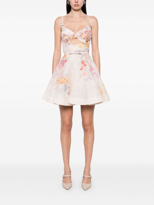 Browns ZIMMERMANN Floral Mini Dress | Browns Cocktail & Party Dresses