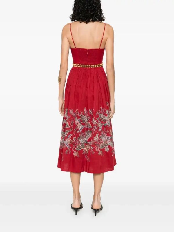 Browns ZIMMERMANN Floral-print Midi Dress | Browns Day Dresses