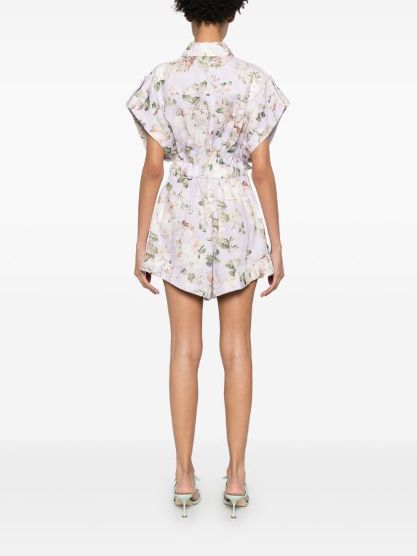 Browns ZIMMERMANN Floral-Print Playsuit | Browns Playsuits