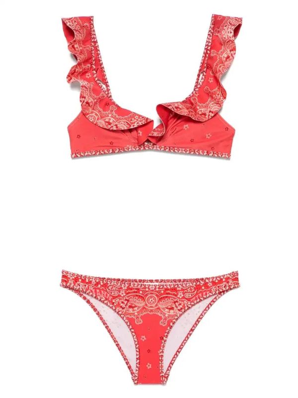 browns ZIMMERMANN Lucky Frill bikini | Browns Bikinis