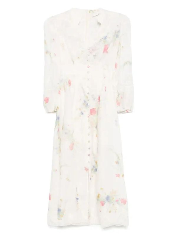 browns ZIMMERMANN Lucky midi dress | Browns Day Dresses