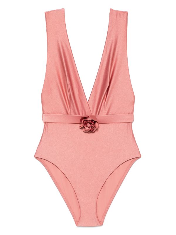 browns ZIMMERMANN Lucky Plunge Flower swimsuit | Browns One-Pieces
