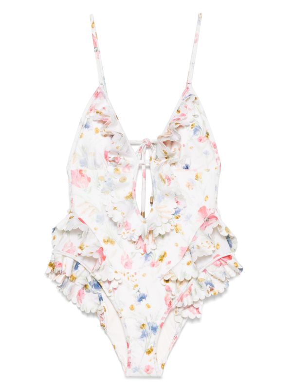 browns ZIMMERMANN Lucky Waterfall swimsuit | Browns One-Pieces