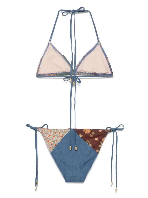 Browns ZIMMERMANN Patchwork-print Bikini | Browns Bikinis
