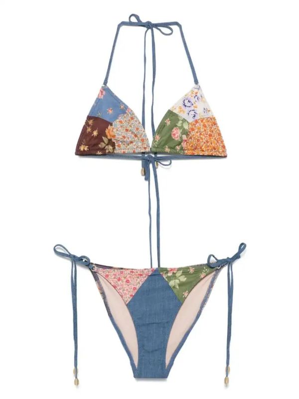 browns ZIMMERMANN patchwork-print bikini | Browns Bikinis