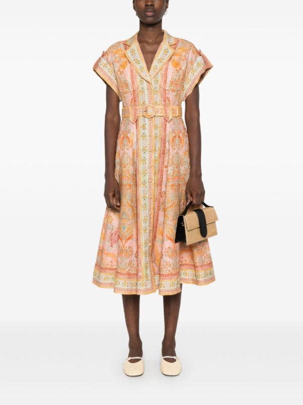 Browns ZIMMERMANN Pink Acacia Dress | Browns Day Dresses