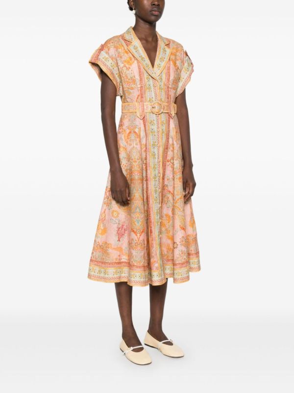 Browns ZIMMERMANN Pink Acacia Dress | Browns Day Dresses