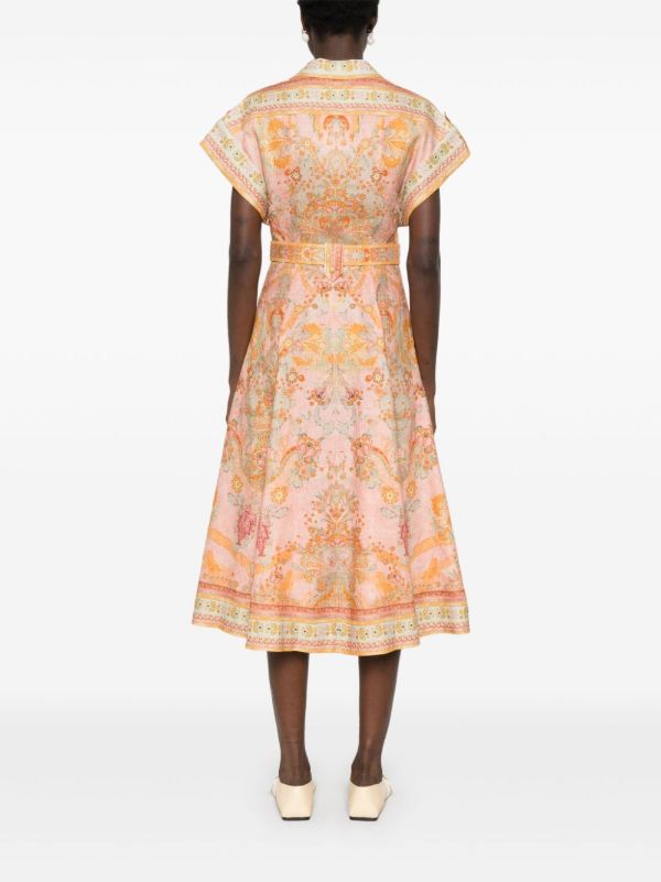 Browns ZIMMERMANN Pink Acacia Dress | Browns Day Dresses