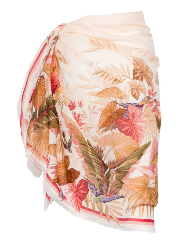 Browns ZIMMERMANN Printed Cotton Pareo | Browns Beach Cover-Ups