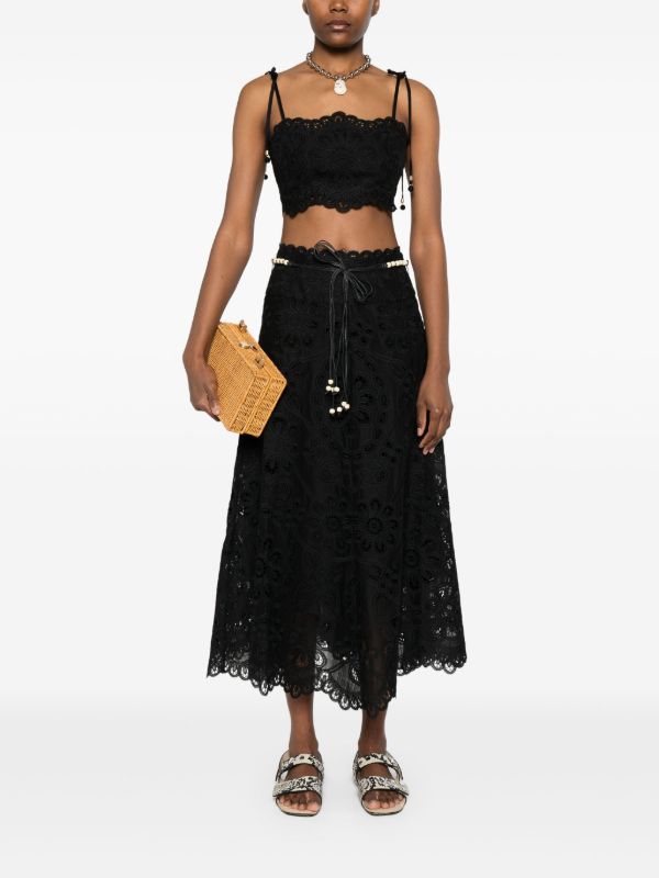 Browns ZIMMERMANN Rhiannon Crop Top | Browns Vests & Tank Tops