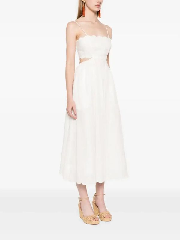 Browns ZIMMERMANN Rhiannon Midi Dress | Browns Day Dresses