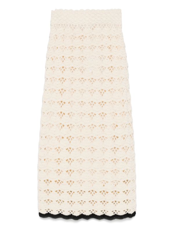 browns ZIMMERMANN Rhiannon midi skirt | Browns Fitted Skirts