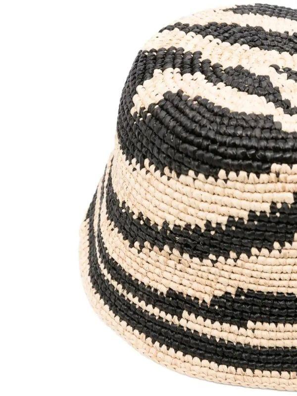 Browns ZIMMERMANN Zebra-pattern Raffia Hat | Browns Hats