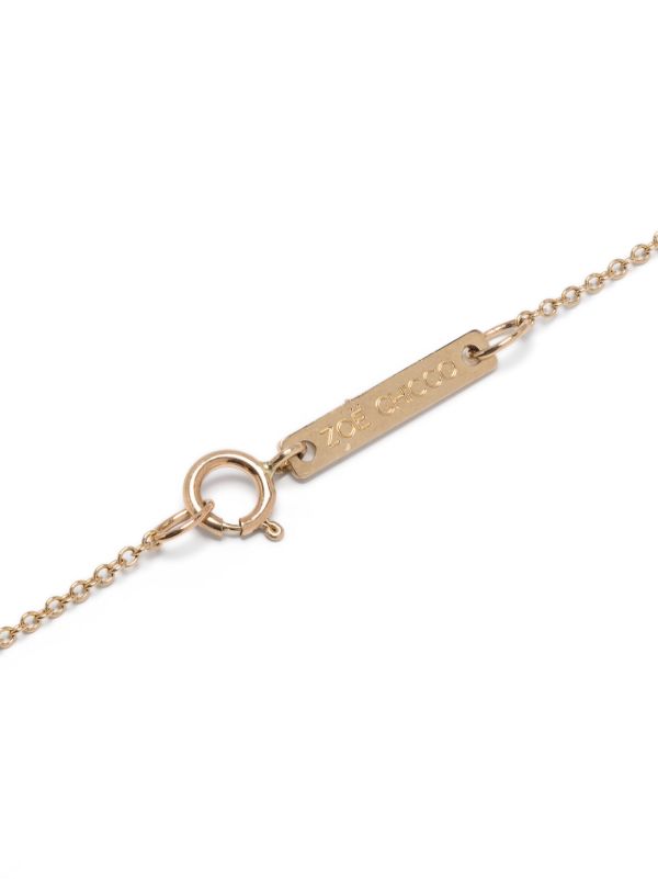 Browns Zoë Chicco 14K Gold Circle Diamond Necklace | Browns Fine Necklaces
