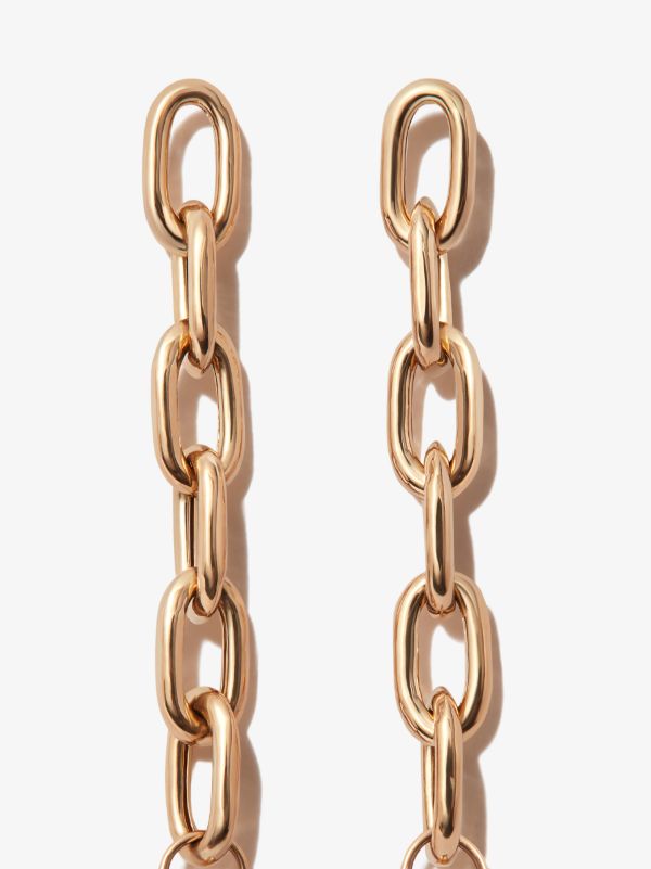 Browns Zoë Chicco 14K Yellow Gold Chain Link Huggie Earrings | Browns Earrings