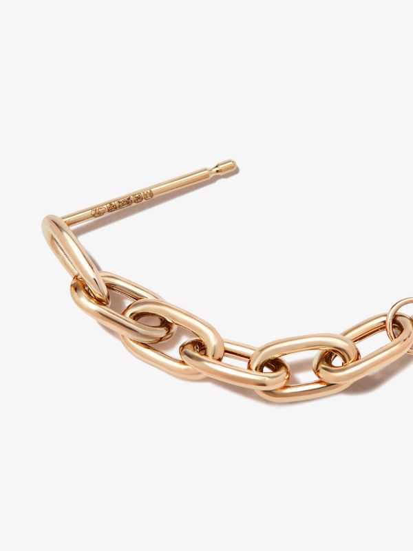 Browns Zoë Chicco 14K Yellow Gold Chain Link Huggie Earrings | Browns Earrings