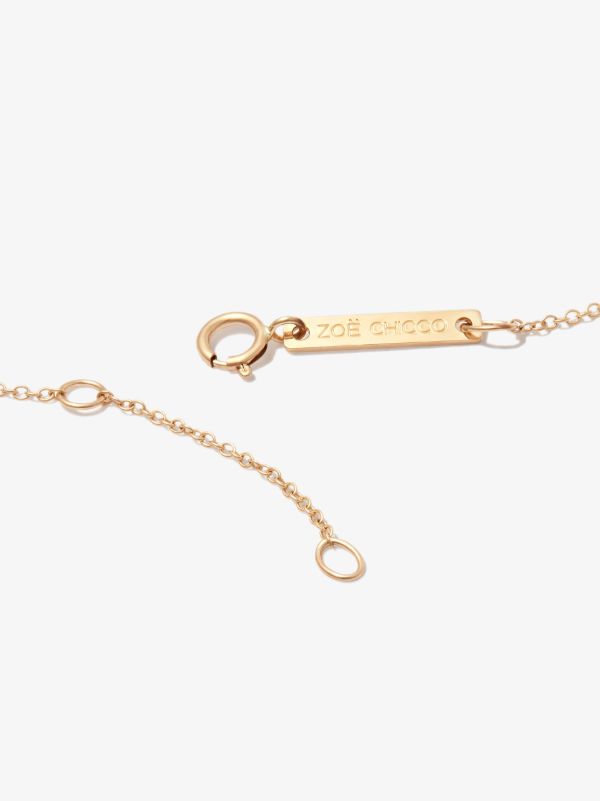 Browns Zoë Chicco 14K Yellow Gold Five Diamond Bar Necklace | Browns Fine Necklaces