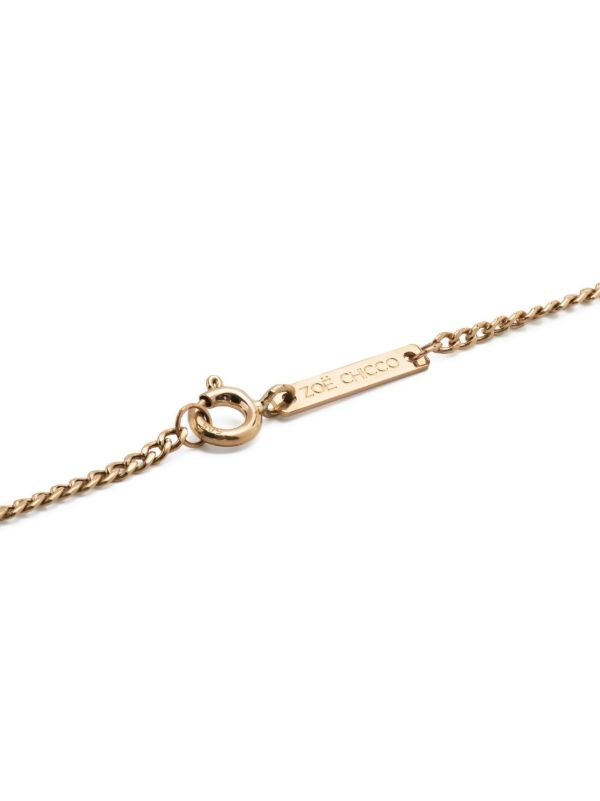 Browns Zoë Chicco 14K Yellow Gold Paperclip Diamond Necklace | Browns Fine Necklaces