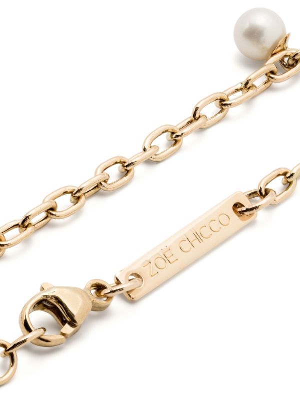 Browns Zoë Chicco 14K Yellow Gold Pearl Bracelet | Browns Fine Bracelets