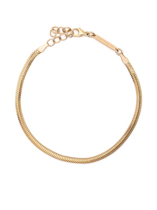 browns Zoë Chicco 14K Yellow Gold Snake Chain Bracelet | Browns Fine Bracelets