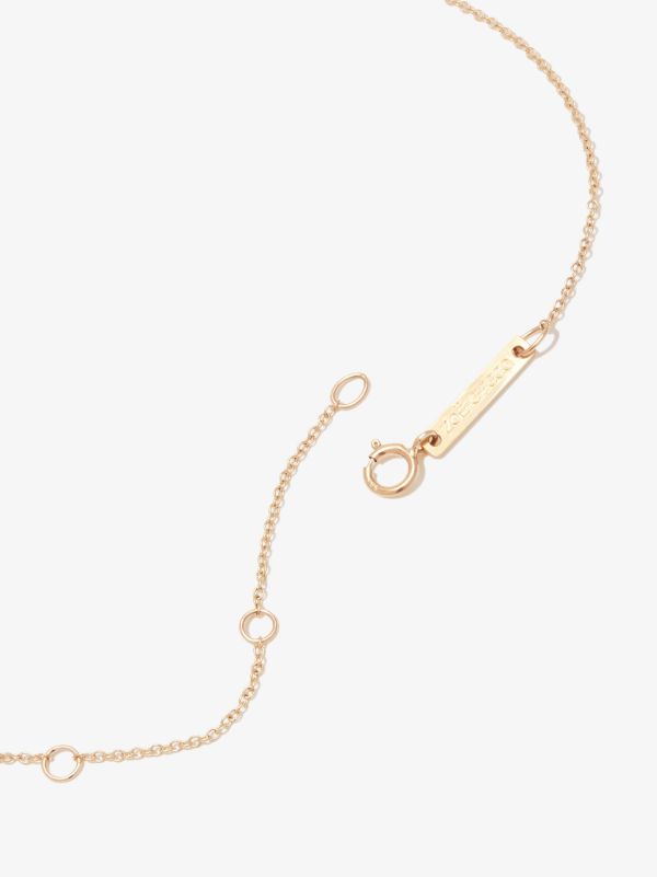 Browns Zoë Chicco 14K Yellow Gold Tapered Diamond And Pearl Necklace | Browns Fine Necklaces