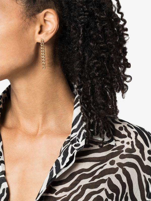 Browns Zoë Chicco 14kt Gold Chain Drop Earrings | Browns Fine Earrings