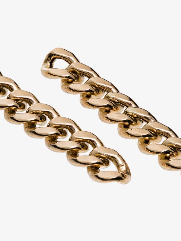 Browns Zoë Chicco 14kt Gold Chain Drop Earrings | Browns Fine Earrings