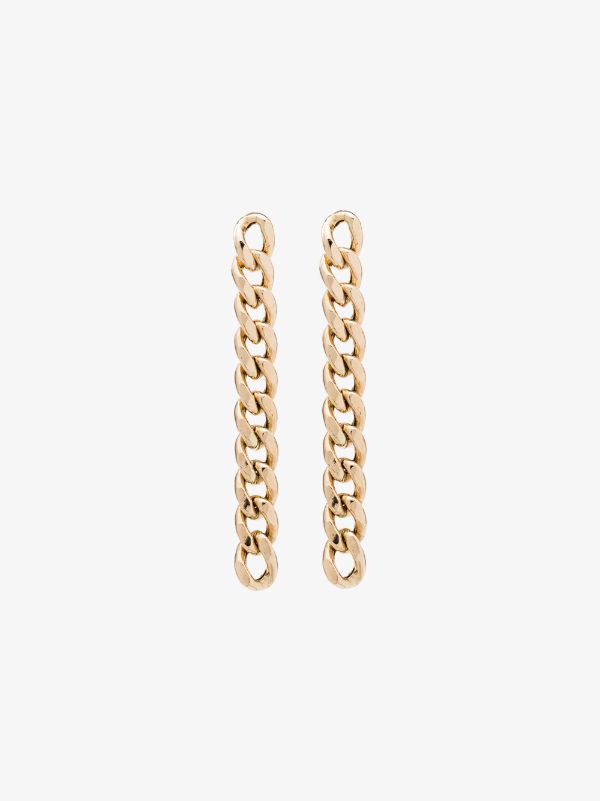 browns Zoë Chicco 14kt gold chain drop earrings | Browns Fine Earrings