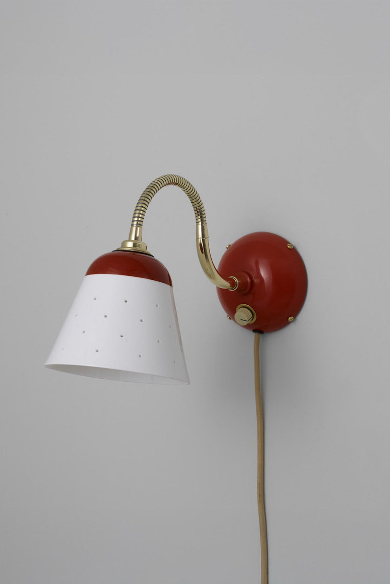 Btc Alma Wall Light With Dimmer Cable & Plug Natural