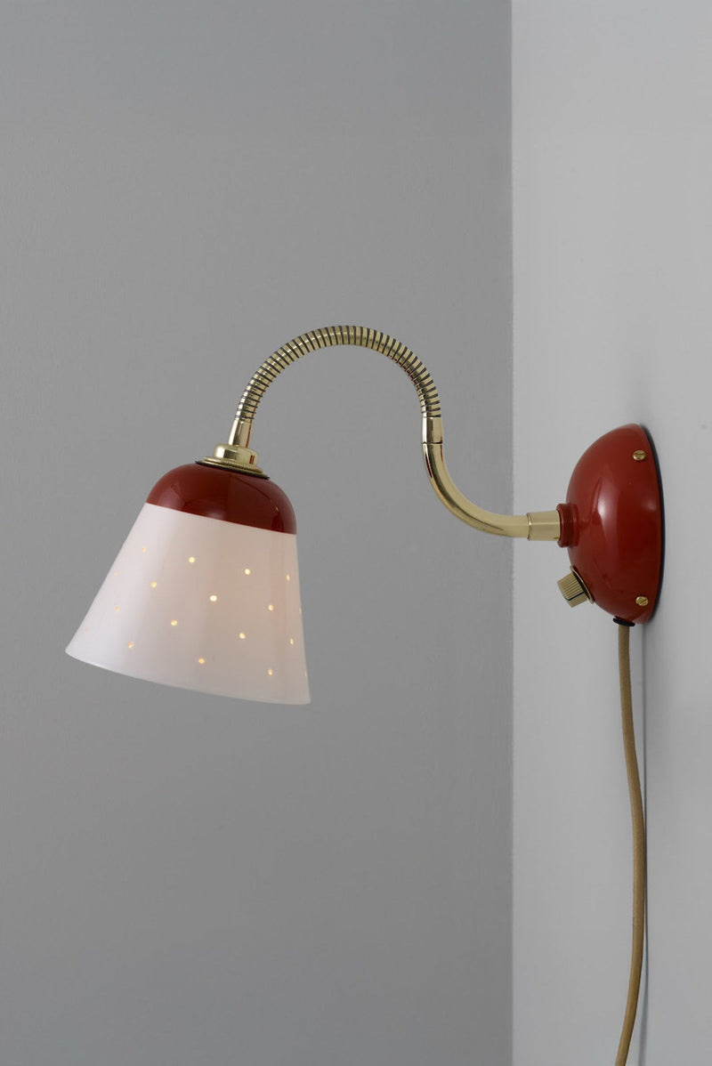 Btc Alma Wall Light With Dimmer Cable & Plug Natural