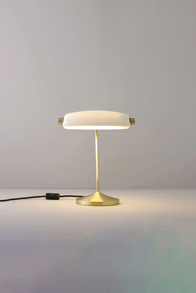 Btc Bankers Desk Light Satin Brass