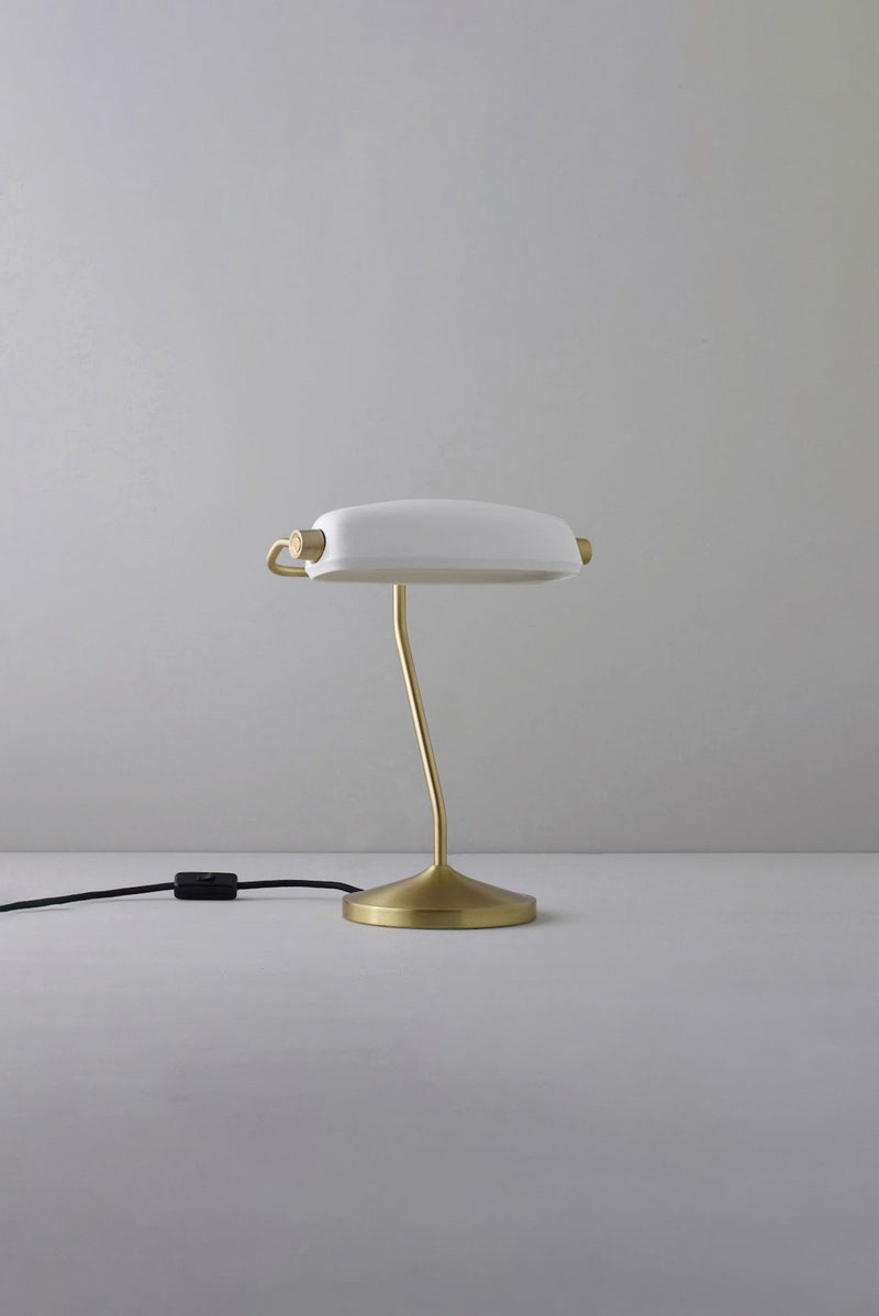 btc Bankers Desk Light Satin Brass