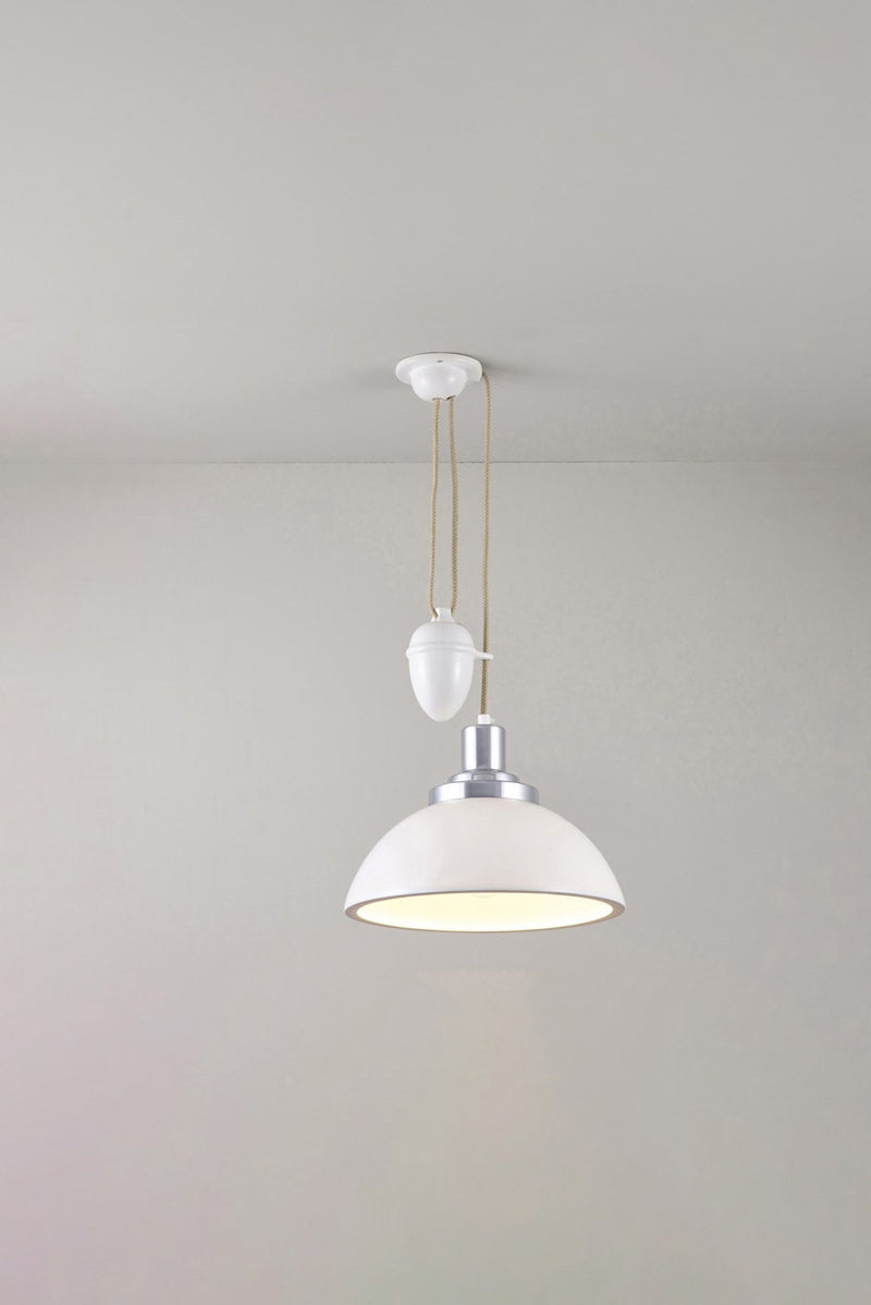 btc Cosmo Plain Rise & Fall Pendant Natural White