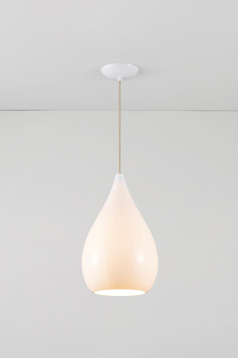 btc Drop One Large Pendant Natural White Matt