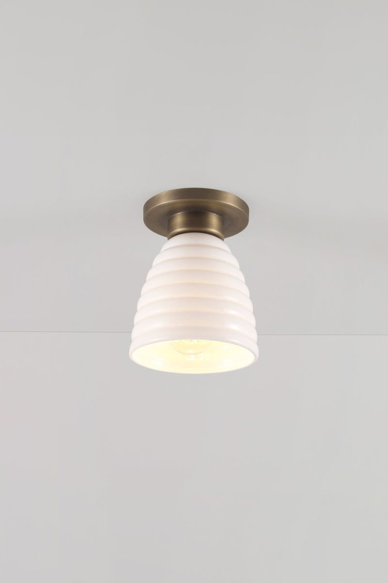 btc Hector Bibendum Ceiling Light Antique Brass