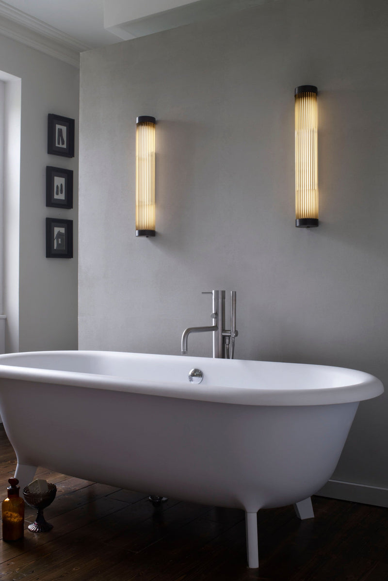 Btc Narrow Pillar Light 60cm Weathered Brass